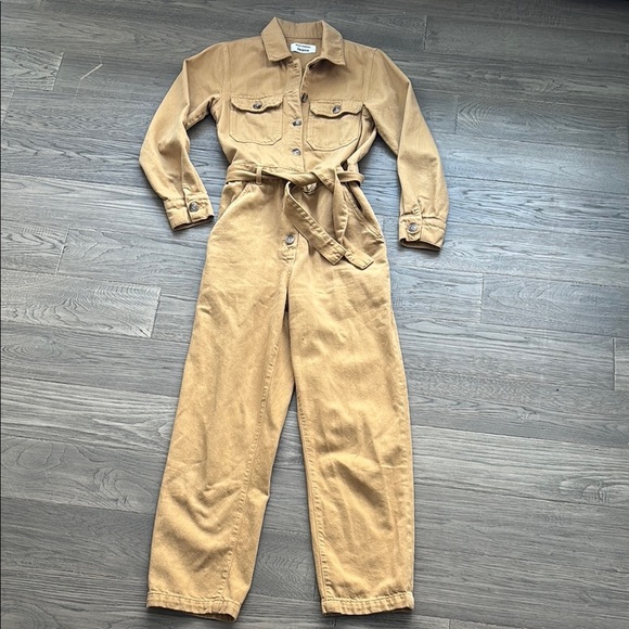 Reformation | Kendall Boiler Suit Jumpsuit Deserttan size 4 - Picture 4 of 16
